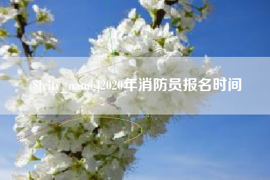 信阳2020年消防员报名时间