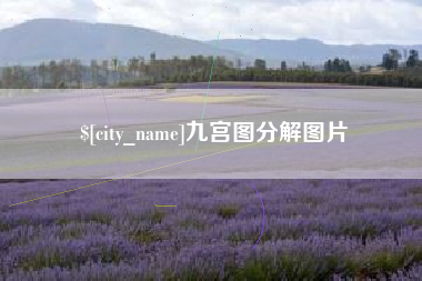 信阳九宫图分解图片