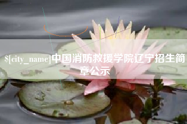 信阳中国消防救援学院辽宁招生简章公示