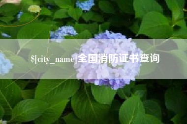 信阳全国消防证书查询