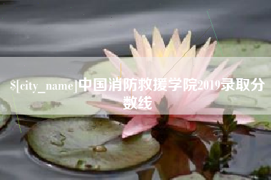信阳中国消防救援学院2019录取分数线
