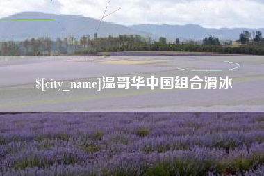 信阳温哥华中国组合滑冰