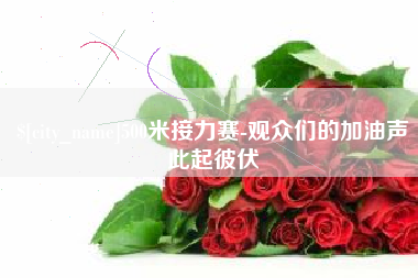 信阳500米接力赛-观众们的加油声此起彼伏