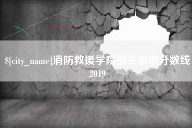 信阳消防救援学院招生录取分数线2019