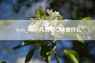 信阳九宫格口诀是什么
