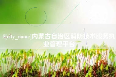 信阳内蒙古自治区消防技术服务执业管理平台