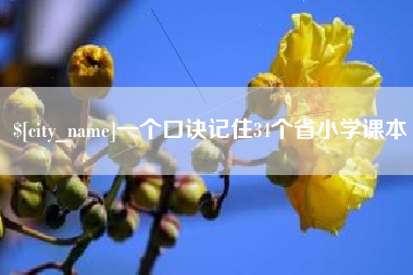 信阳一个口诀记住34个省小学课本