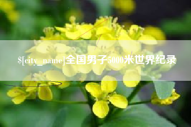 信阳全国男子5000米世界纪录