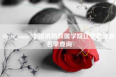 信阳中国消防救援学院辽宁省录取名单查询