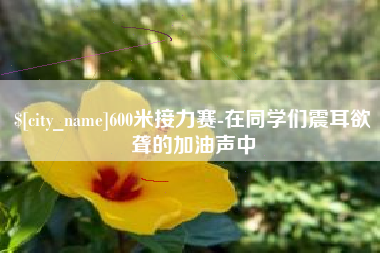 信阳600米接力赛-在同学们震耳欲聋的加油声中