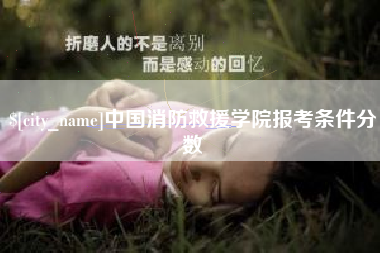 信阳中国消防救援学院报考条件分数