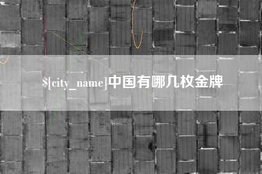 信阳中国有哪几枚金牌