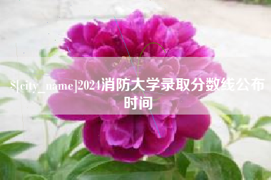 信阳2024消防大学录取分数线公布时间