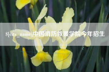 信阳中国消防救援学院今年招生