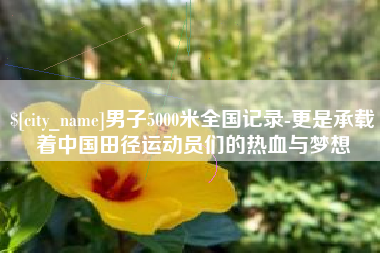 信阳男子5000米全国记录-更是承载着中国田径运动员们的热血与梦想