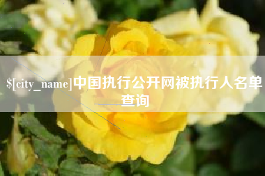 信阳中国执行公开网被执行人名单查询
