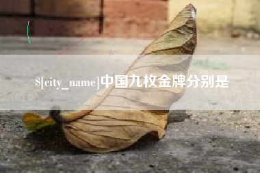 信阳中国九枚金牌分别是