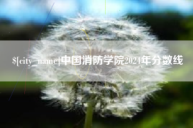 信阳中国消防学院2024年分数线