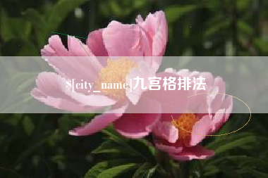 信阳九宫格排法