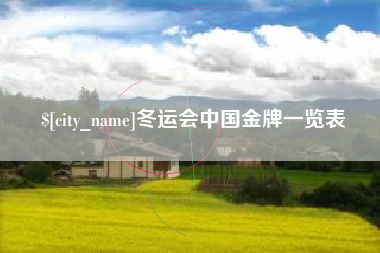 信阳冬运会中国金牌一览表