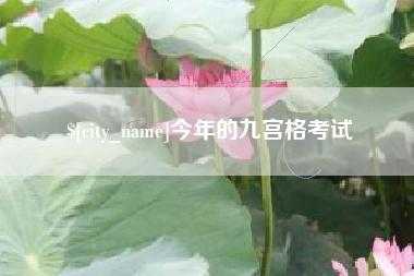 信阳今年的九宫格考试
