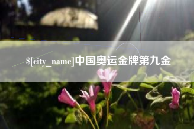 信阳中国奥运金牌第九金