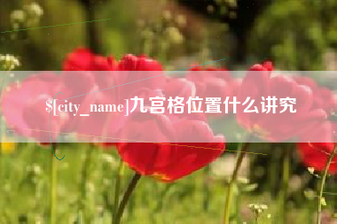 信阳九宫格位置什么讲究